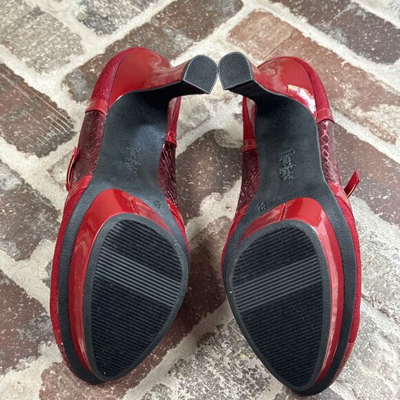 Limelight MINX Super Sexy Red Platform Stiletto Mary Jane Heels Women's Size 8.5 - Picture 14 of 15